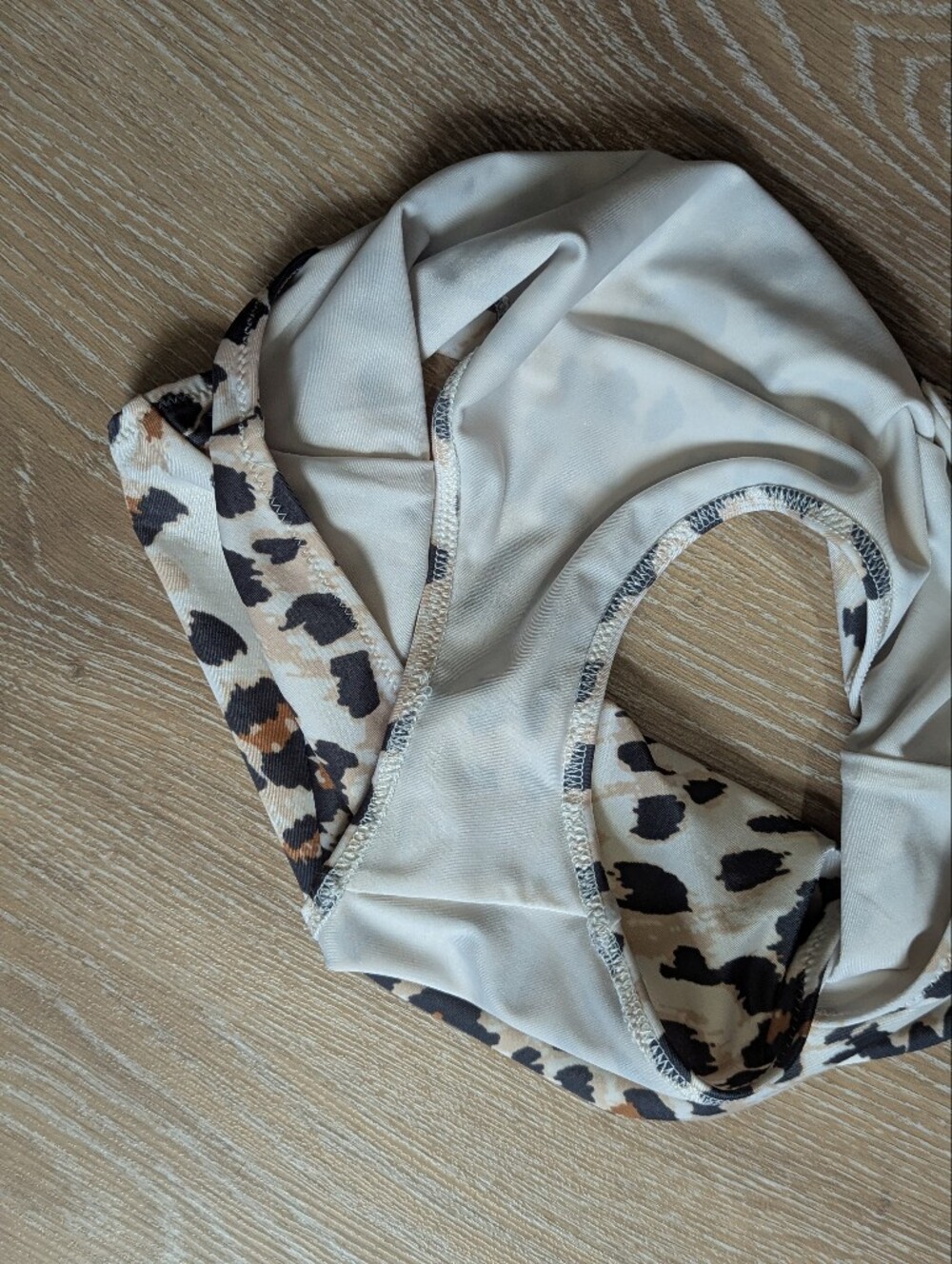Aerie Women's Leopard Print High-waisted Bikini Bottoms - Picture 9 of 9